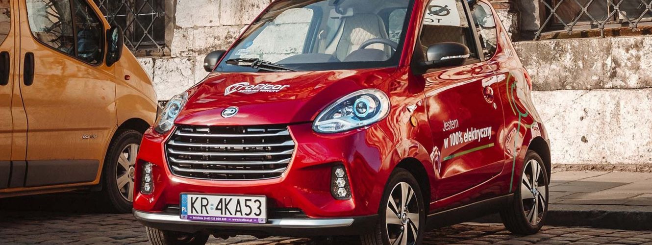 W Krakowie są już dostępne chińskie samochody do wypożyczenia na minuty