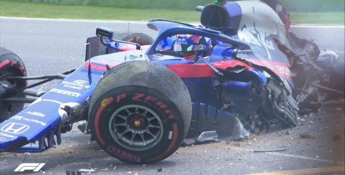 F1: Potężny wypadek kierowcy Toro Rosso w 3. treningu