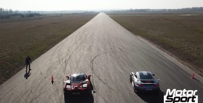 Drag Race: McLaren Senna VS Porsche 911 GT2 RS