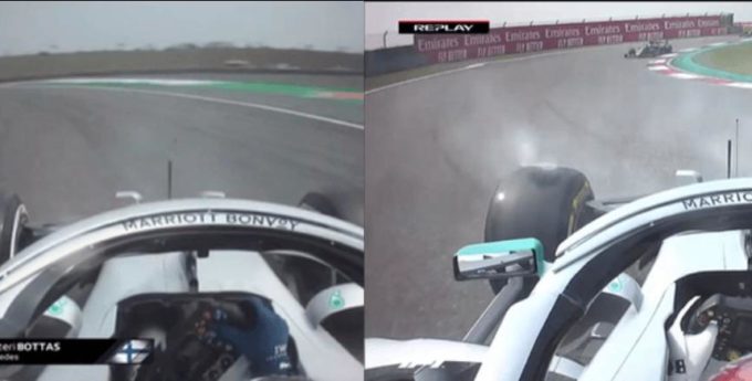 F1: Hamilton i Bottas tracą kontrolę nad bolidem w tym samym zakręcie