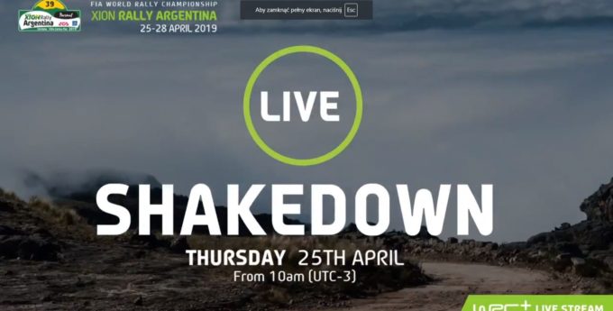 [livestream] WRC, Rajd Argentyny: Odcinek testowy [na żywo]