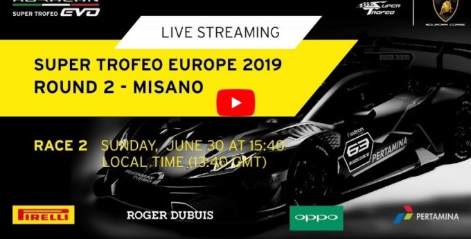 Bartosz Paziewski i Karol Basz walczą w 2. wyścigu Lamborghini Super Trofeo Europe na Misano World Circuit
