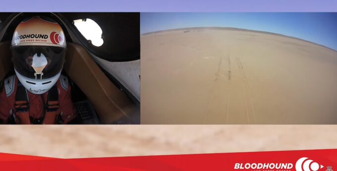 Prawie 540 km/h – chcesz zobaczyć jak to wygląda? Zapraszamy na pokład Bloodhound LSR