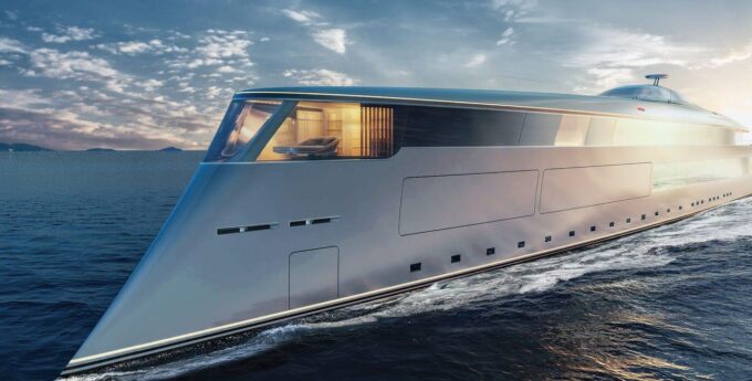 Pierwszy na świecie 112-metrowy superjacht napędzany wodorem zaprezentowany na Monaco Yacht Show.