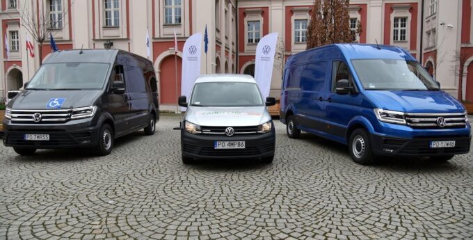Miasto Poznań testuje elektryczne samochody marki Volkswagen Samochody Dostawcze
