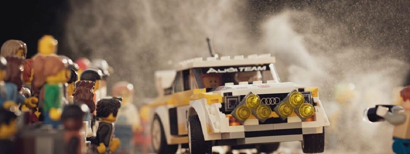 Maniak Audi Quattro grupy B zrekonstruował z klocków Lego kultowe zdjęcia ze złotej ery rajdów
