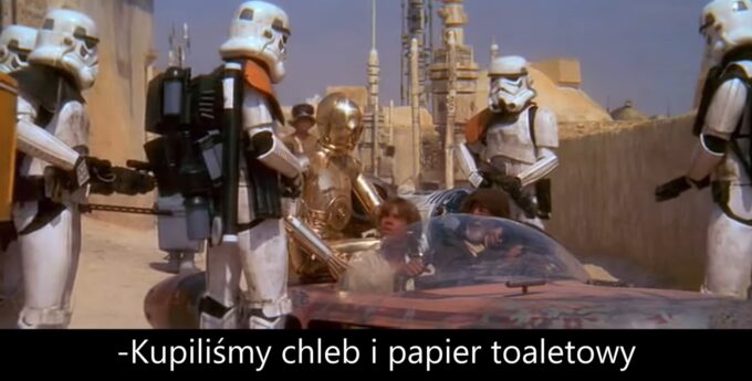 Obi-Wan Kenobi unika mandatu za złamanie zakazu przemieszczania się. Epicka parodia Star Wars