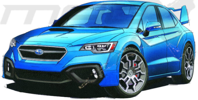 Nowe Subaru WRX STI (szkic)