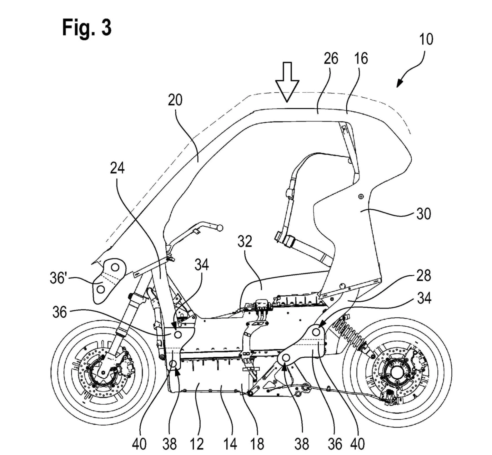 Sensacja! BMW robi bezpieczny skuter z dachem, poduszkami powietrznymi i aktywnym aero
