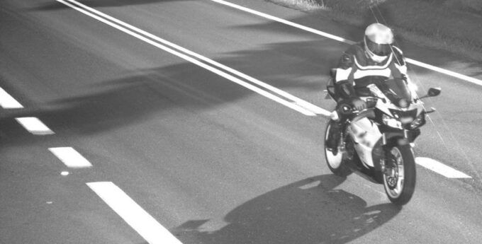 Fotoradar - motocyklista