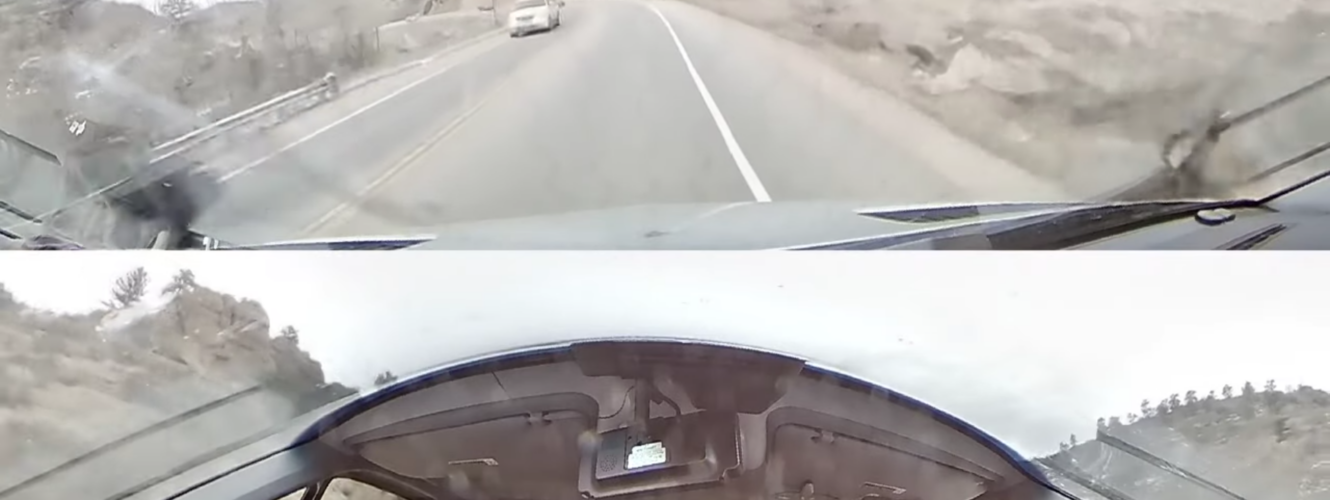 wypadek nagranie samochod