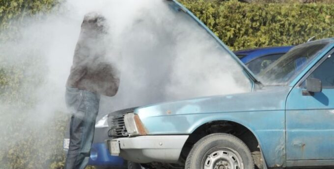 diesel silnik kopci