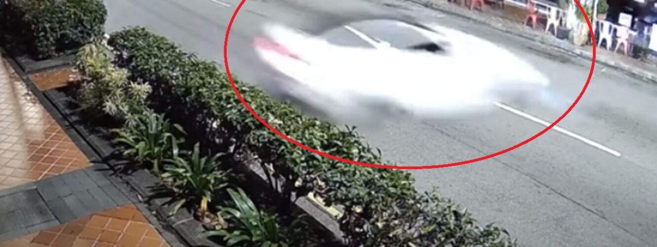 Wypadek BMW M4 w Singapurze