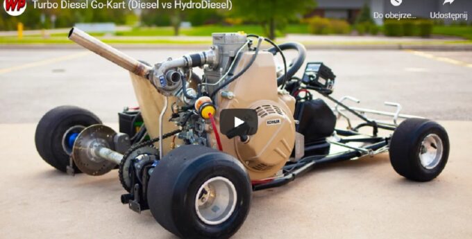 Gokart z silnikiem Diesla
