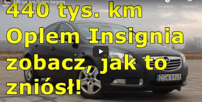 Opel Insignia diesel 440 000 km