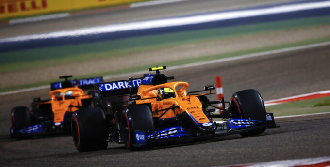 Lando Norris Daniel Ricciardo McLaren F1 2021 GP Bahrajnu