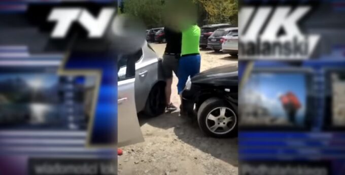 kierowcy pobili się o miejsce parkingowe