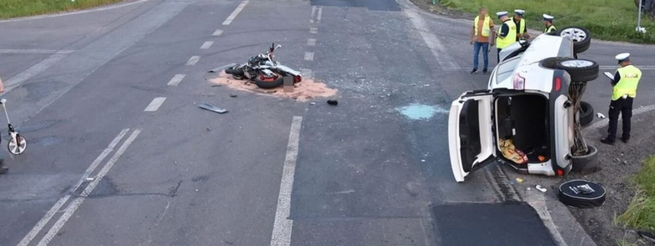 wypadek motocykl motocyklista