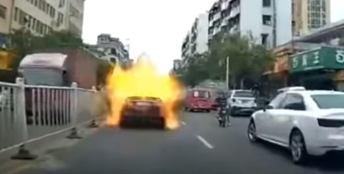 Eksplozja samochodu