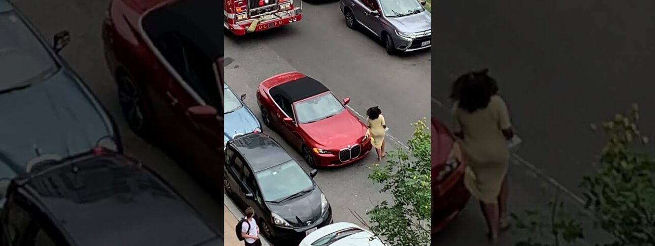 Panienka poszła na zakupy i zablokowała BMW przejazd straży pożarnej