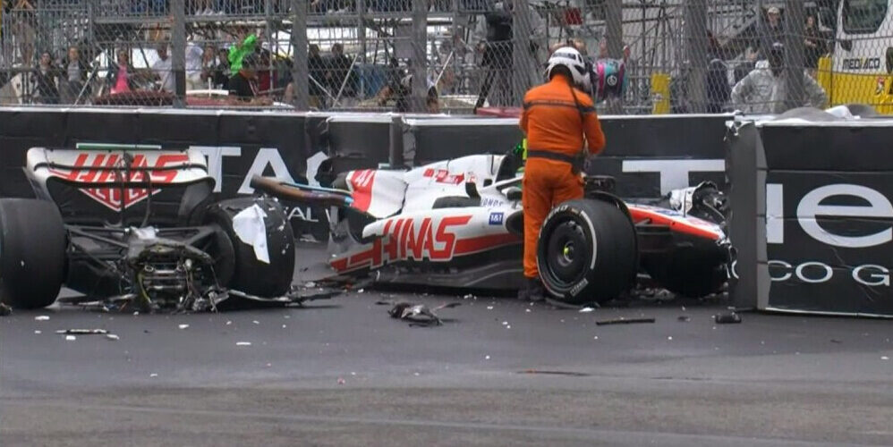 Mick Schumacher poważnie się rozbił! Auto rozpadło się na pół! [WIDEO]