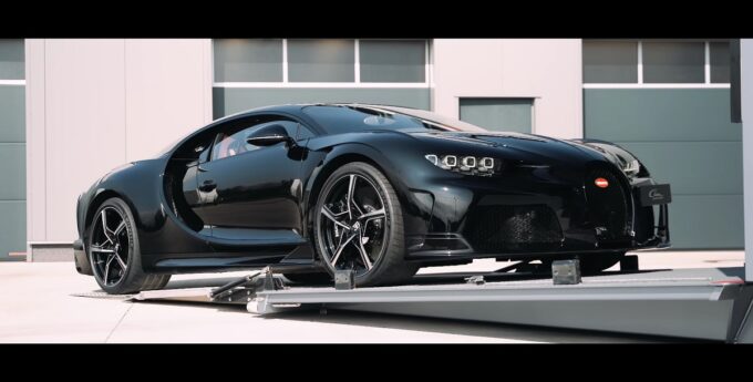 bugatti chiron super sport. wjazd na hamownie