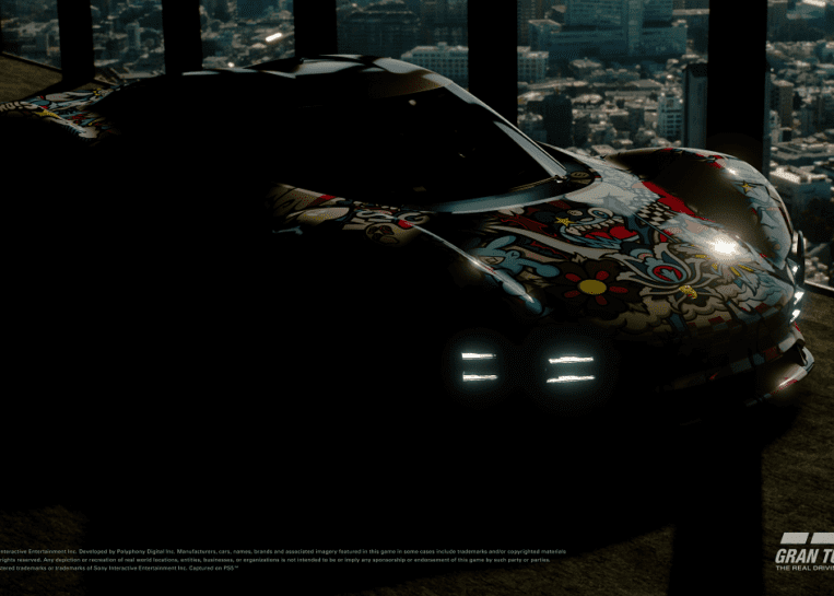 Vexx przemaluje Porsche Vision Gran Turismo na żywo podczas targów Gamescom
