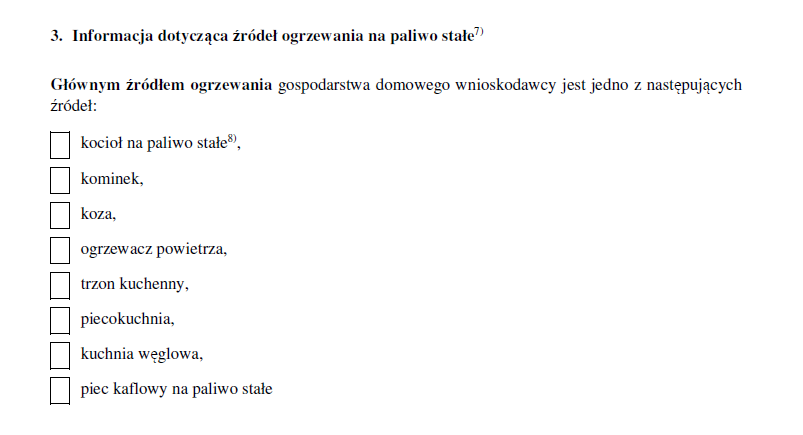 węgiel dopłata dofinansowanie wzór dokument wniosek świadczenie jak wypełnić