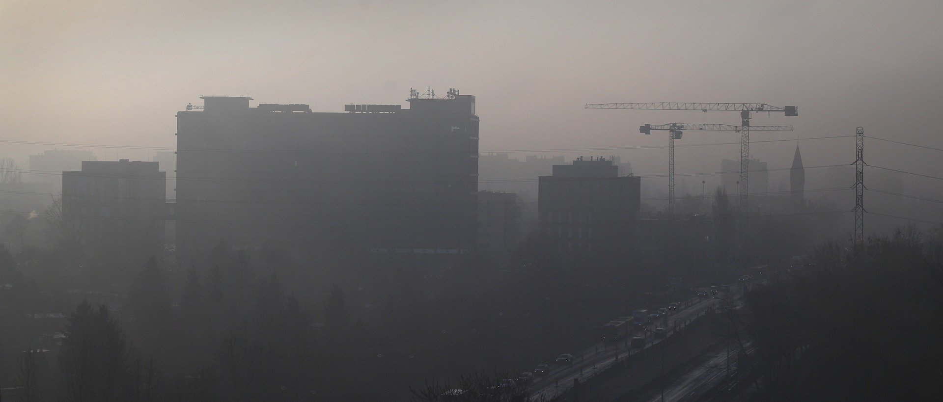 smog miasto dym