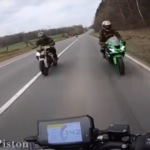 motocykl motocyklista nagranie prędkość przerażające karma