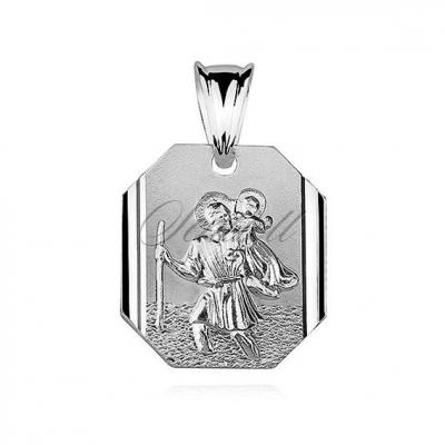 Srebrny medalik pr.925 - święty krzysztof