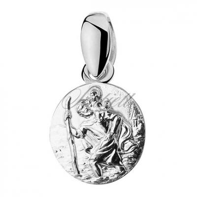Srebrny medalik pr.925 - święty krzysztof