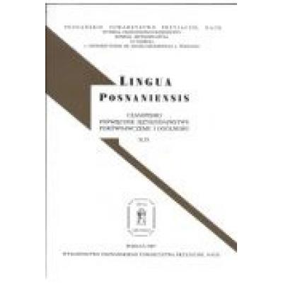 Lingua posnaniensis tom 49