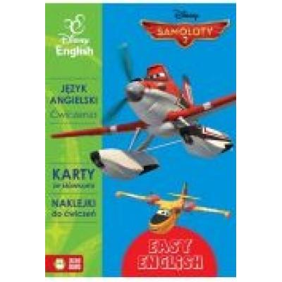 Easy english disney english samoloty 2 ćwiczenia, karty ze słówkami, naklejki