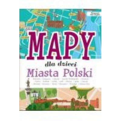 Miasta polski mapy dla dzieci