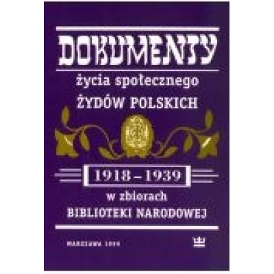 Dokumenty życia społecznego żydów polskich (19