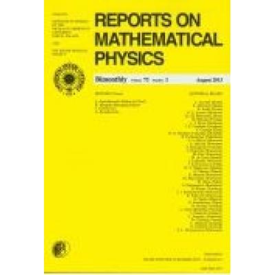 Reports on mathematical physics 81/2 pergamon