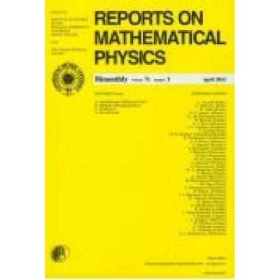 Reports on mathematical physics 81/1 2018 kraj