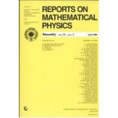 Reports on mathematical physics 82/2 pergamon