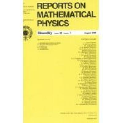 Reports on mathematical physics 62/1 2008 kraj