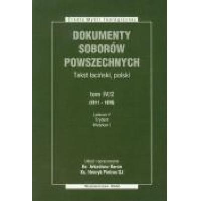 Dokumenty soborów powszechnych, tom iv/2 (1511-1870) - broszura