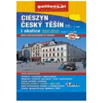 Plan miasta - cieszyn i okolice 1:9 300/1:25 000