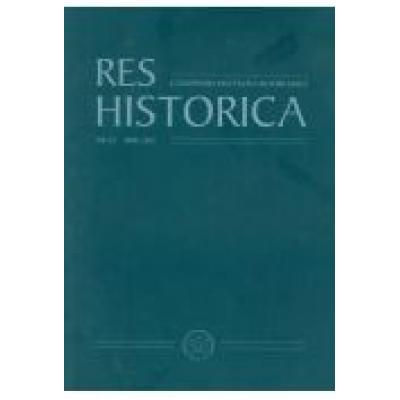 Res historica 32/2011