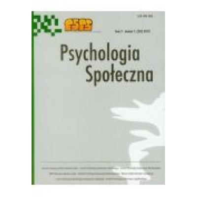 Psychologia społeczna t.7/2012