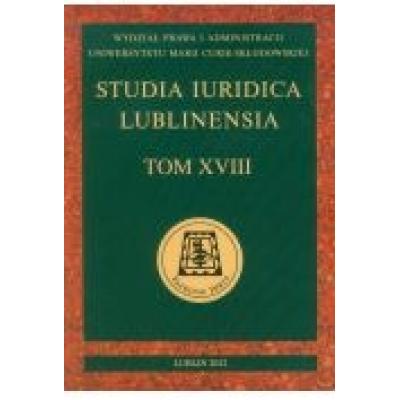 Studia iuridica lublinensia tom xviii
