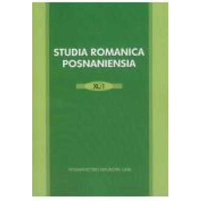 Studia romanica posnanesia xl/1