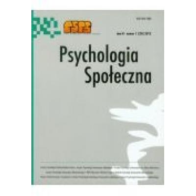 Psychologia społeczna  1(24) 2013