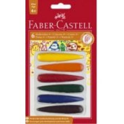 Kredki świecowe 6 kolorów faber castell