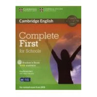 Complete first for schools. student`s book with answers + cd