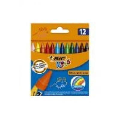 Kredki wax crayons 12 kol. blister bic